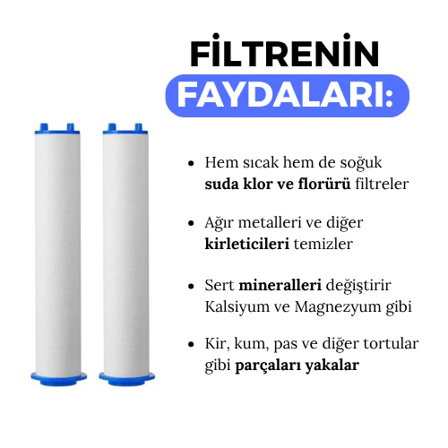 AquaWater™ Filtreli Duş Başlığı