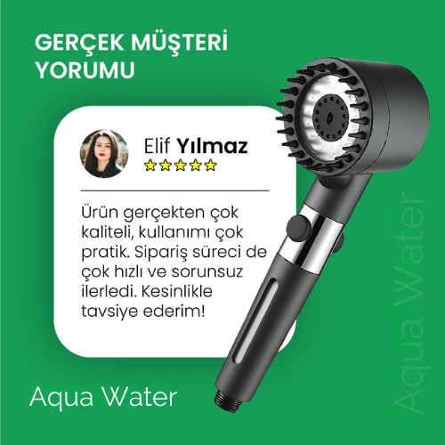 AquaWater™ Filtreli Duş Başlığı